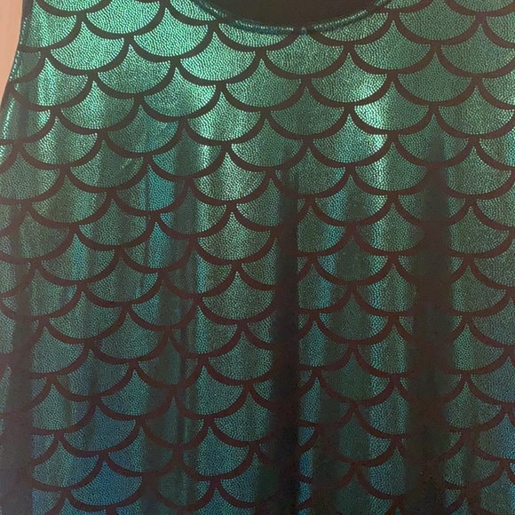 Green Scale Mermaid Dress - Picture 6 of 7